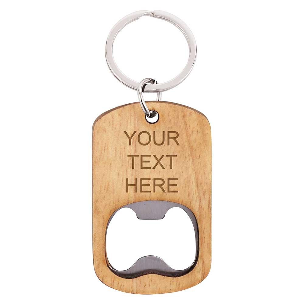 Echo Bottle Opener Beechwood Keyring