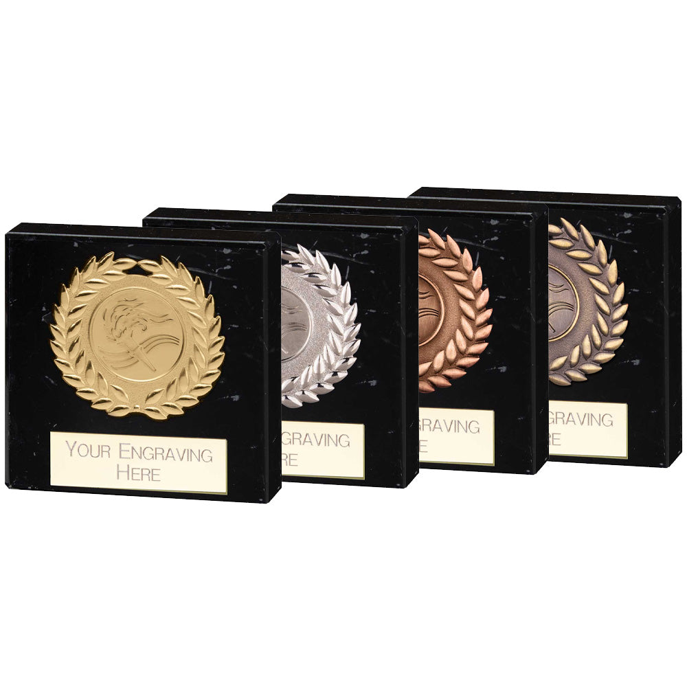 Tribute Wreath Medallion Marble Award - Medals - Prudhoe Rosettes