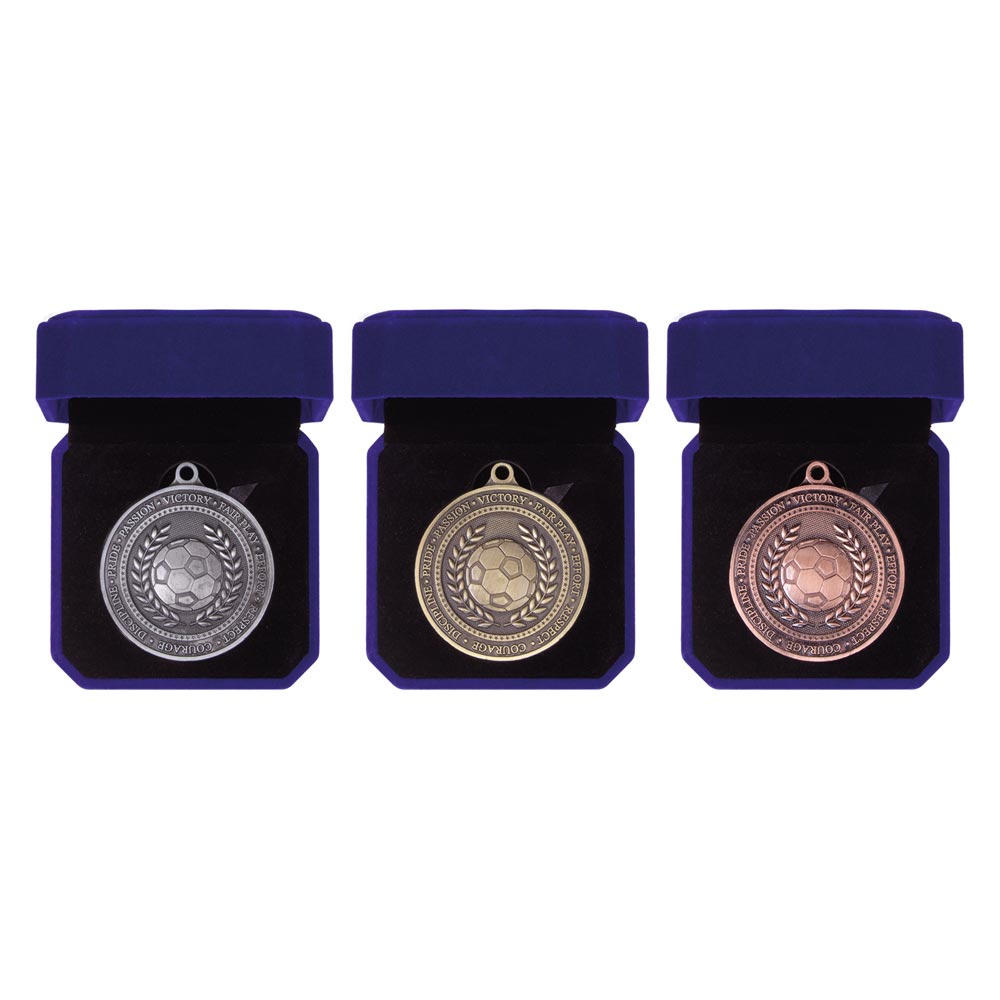 Olympia Football Medal Box - Medals - Prudhoe Rosettes