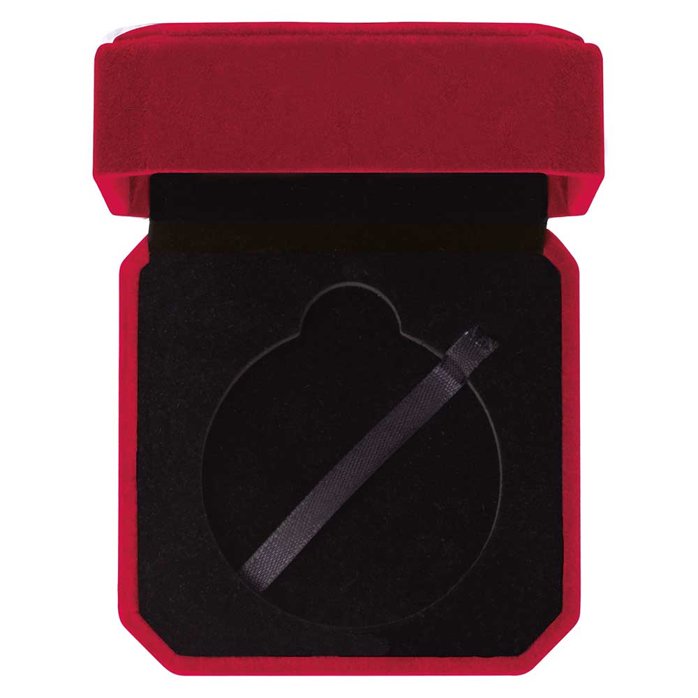 Aspire Velvet Medal Box Red