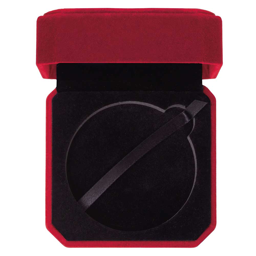 Aspire Velvet Medal Box Red