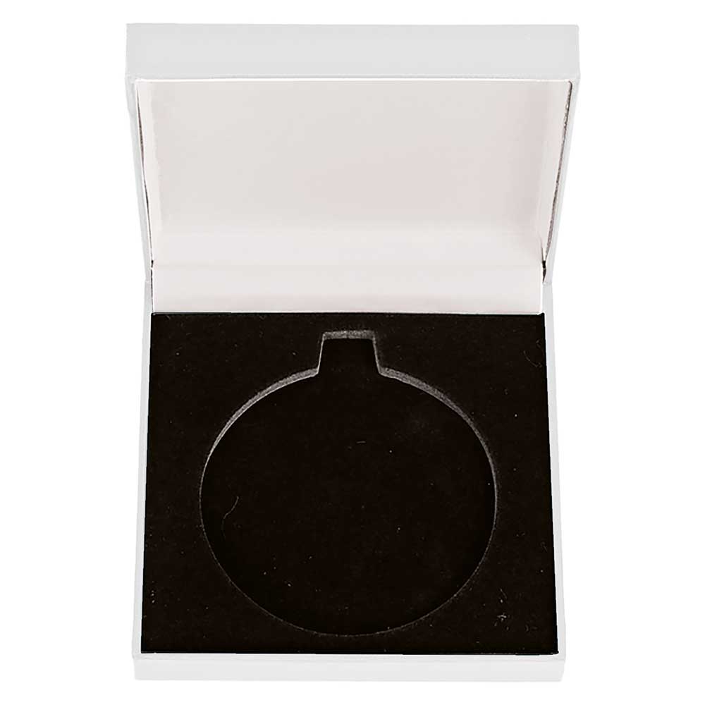 Classic Leatherette Medal Box White
