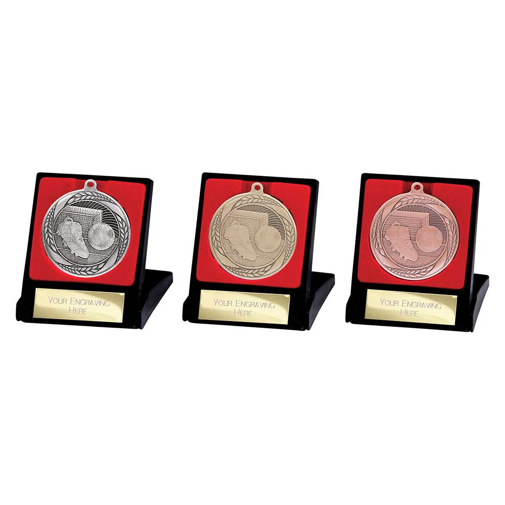 Typhoon Football Medal & Box - Medals - Prudhoe Rosettes