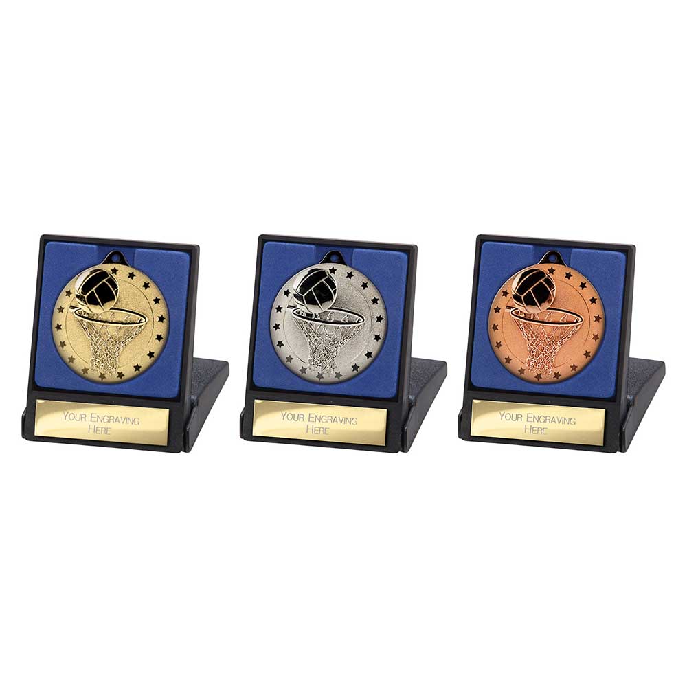 Cascade Stars Netball Medal & Box