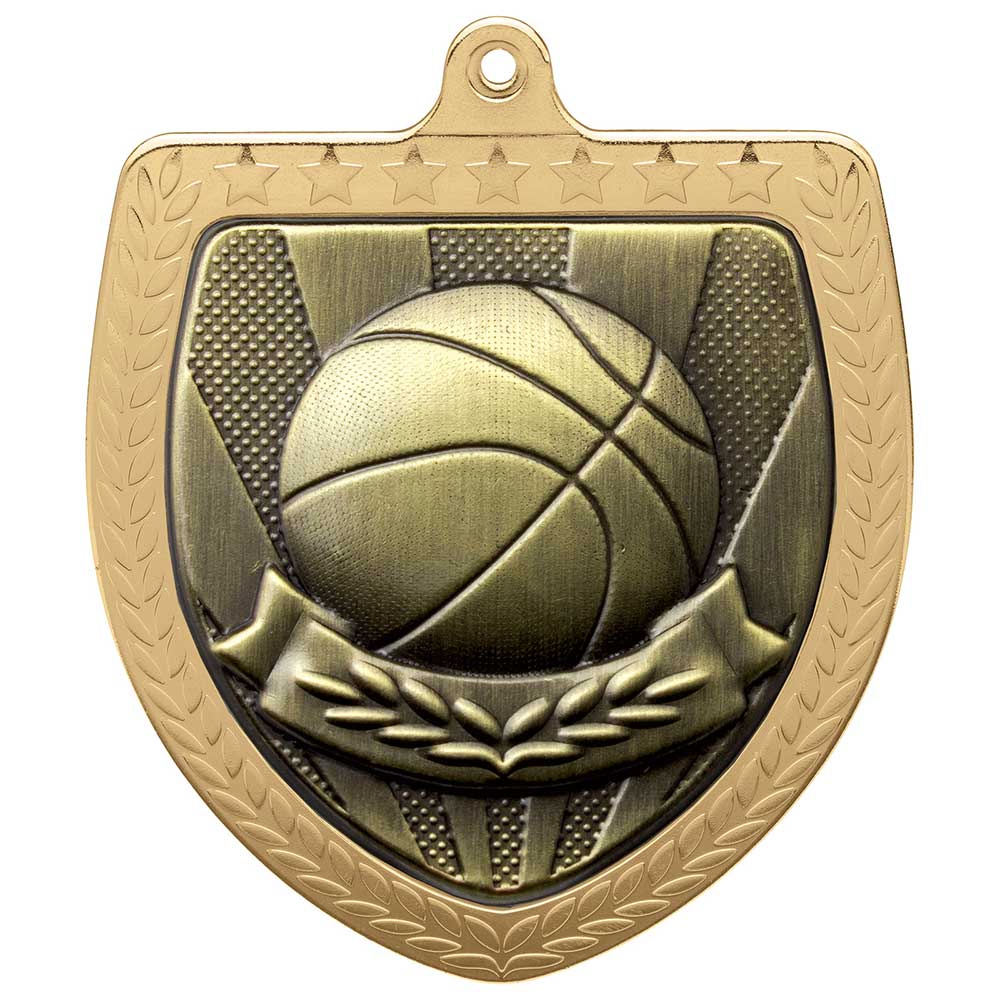 Cobra Basketball Shield Medal