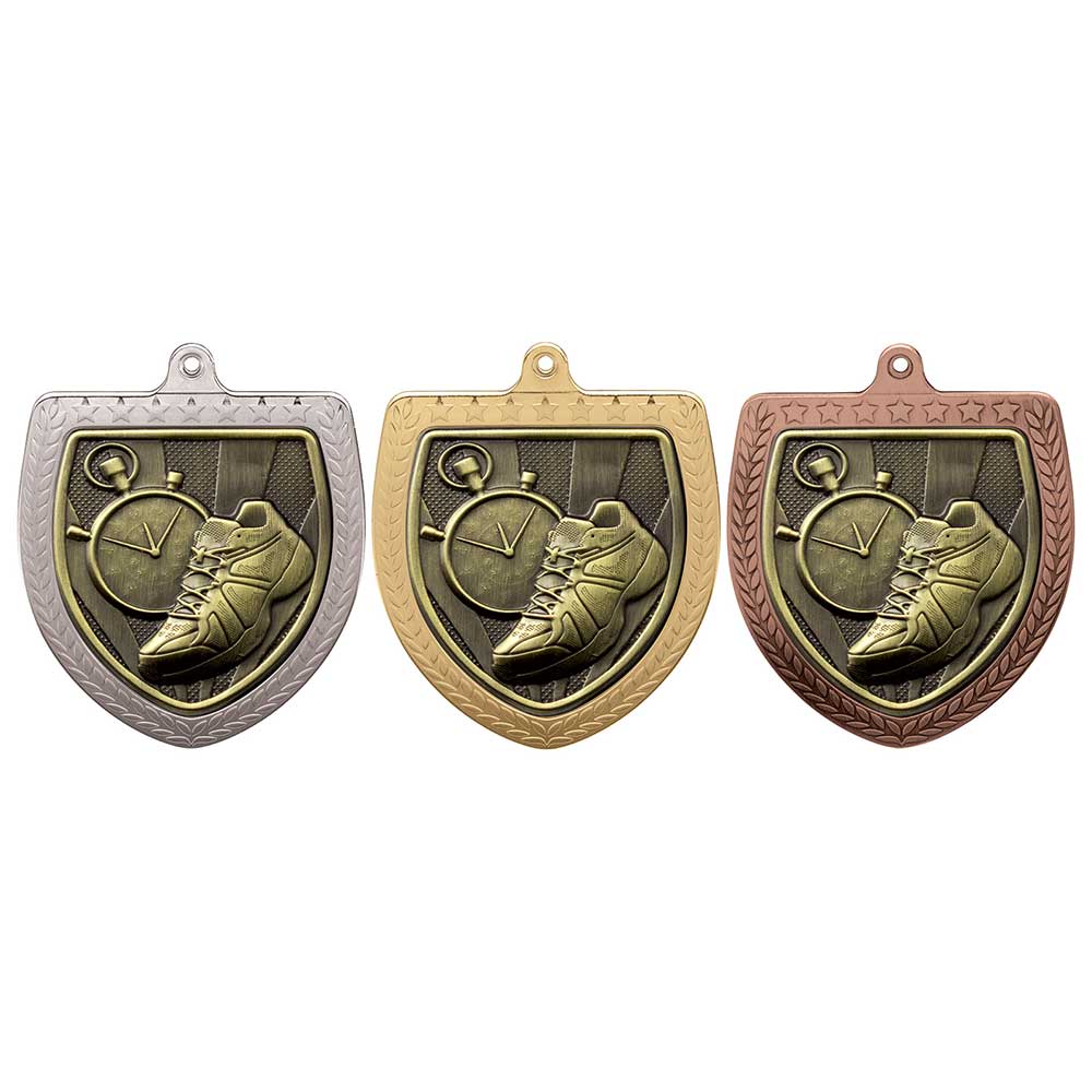 Cobra Running Shield Medal - Medals - Prudhoe Rosettes