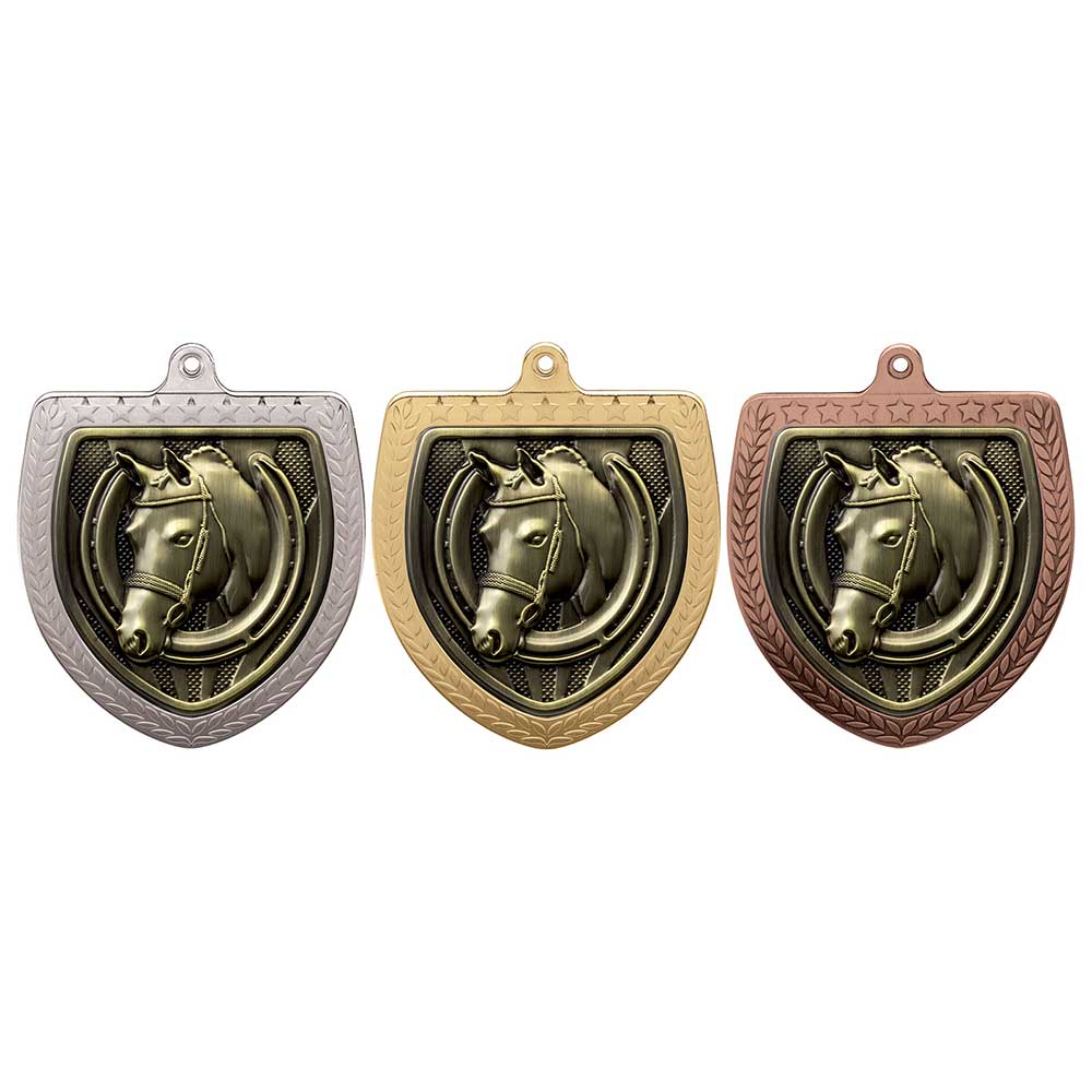 Cobra Equestrian Shield Medal - Medals - Prudhoe Rosettes
