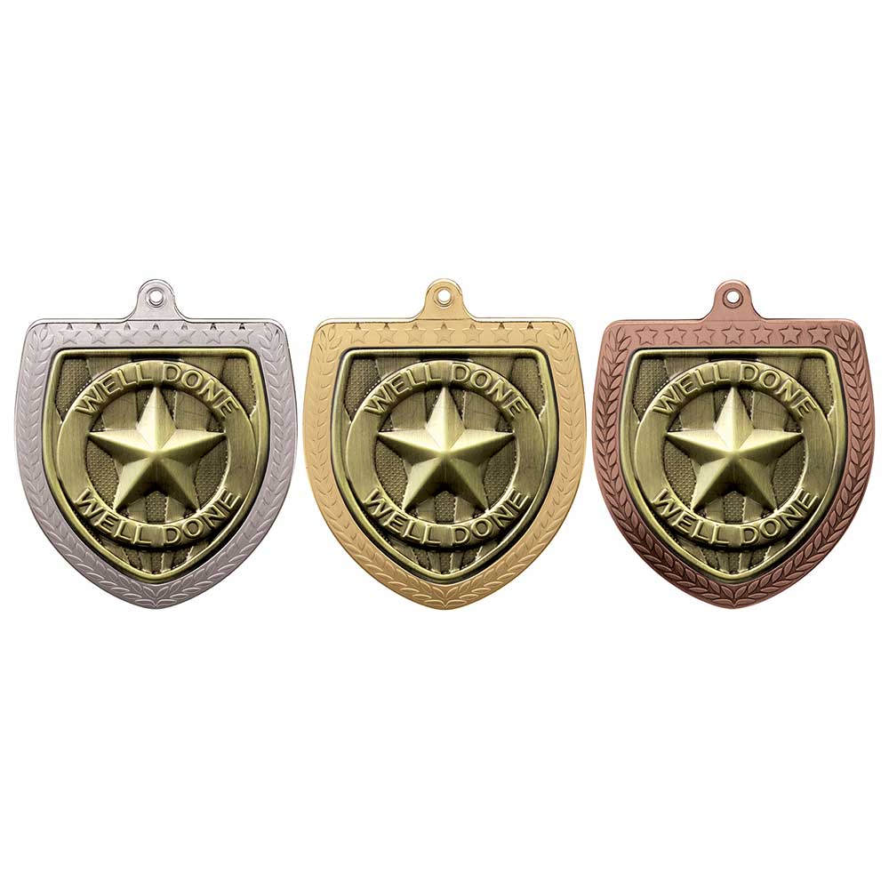 Cobra Well Done Shield Medal - Medals - Prudhoe Rosettes