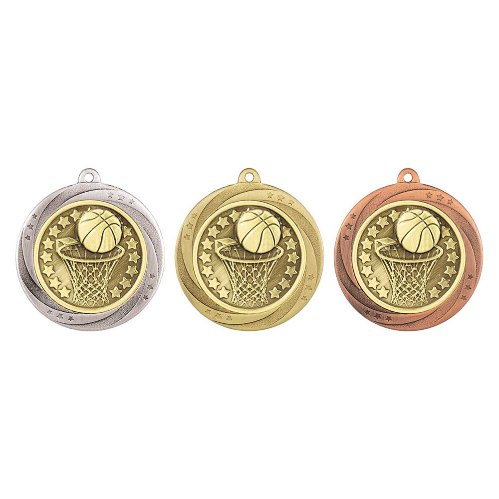 Superstar Basketball Medal - Medals - Prudhoe Rosettes