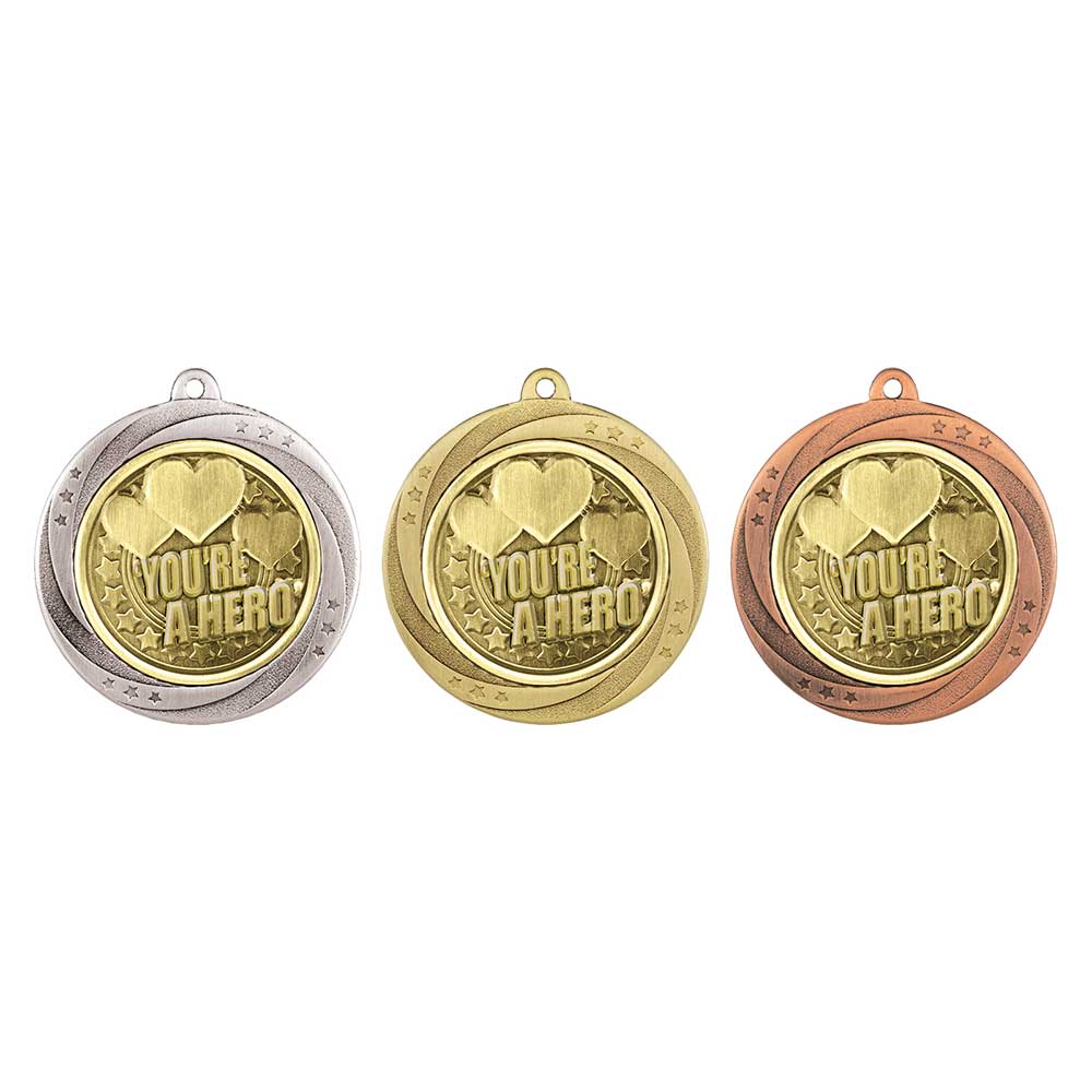 Superstar You're a Hero Medal - Medals - Prudhoe Rosettes
