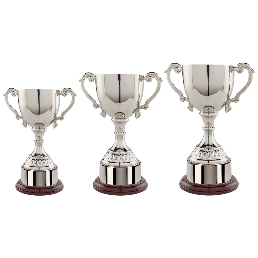 Cambridge Collection Nickel Plated Cup - Trophies - Prudhoe Rosettes