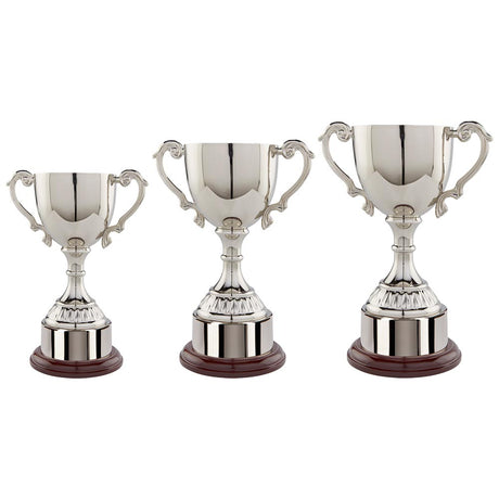 Cambridge Collection Nickel Plated Cup - Trophies - Prudhoe Rosettes