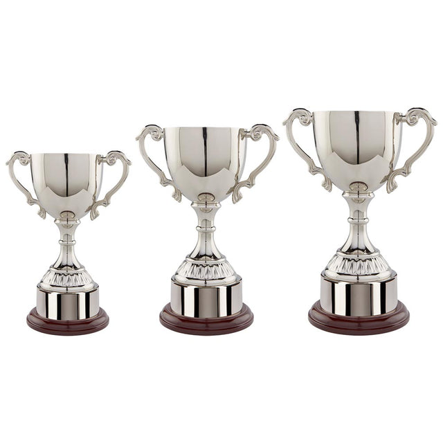 Cambridge Collection Nickel Plated Cup - Trophies - Prudhoe Rosettes