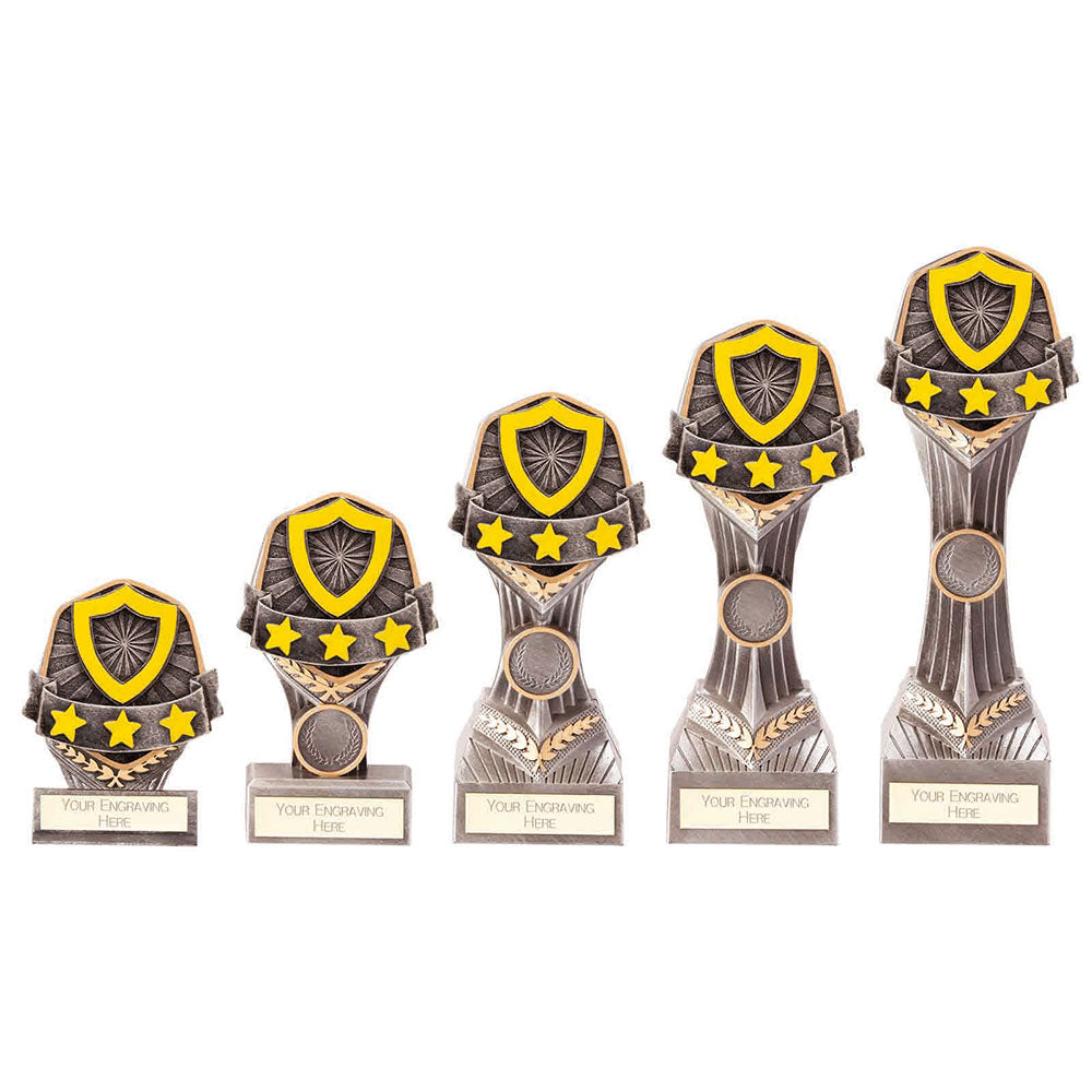 Falcon School House Yellow Award - Trophies - Prudhoe Rosettes