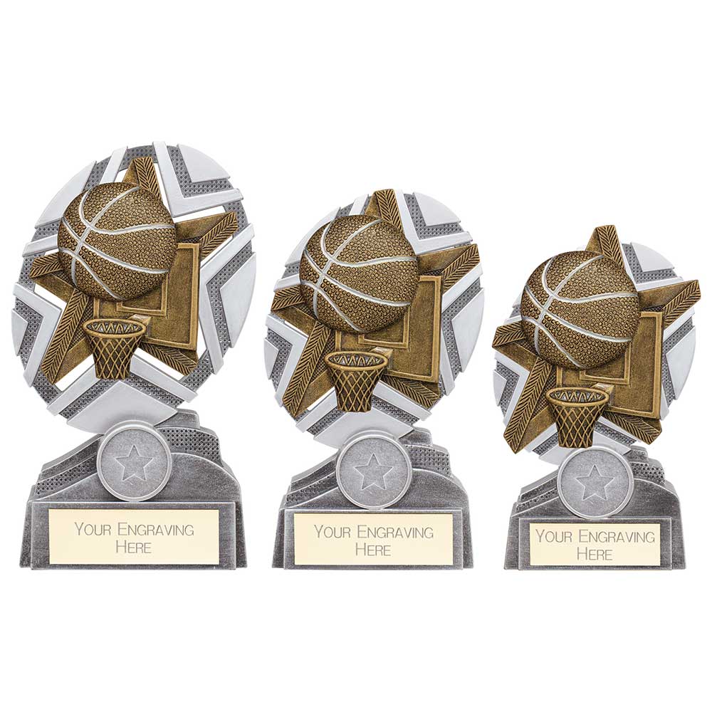 The Stars Basketball Plaque Award - Trophies - Prudhoe Rosettes