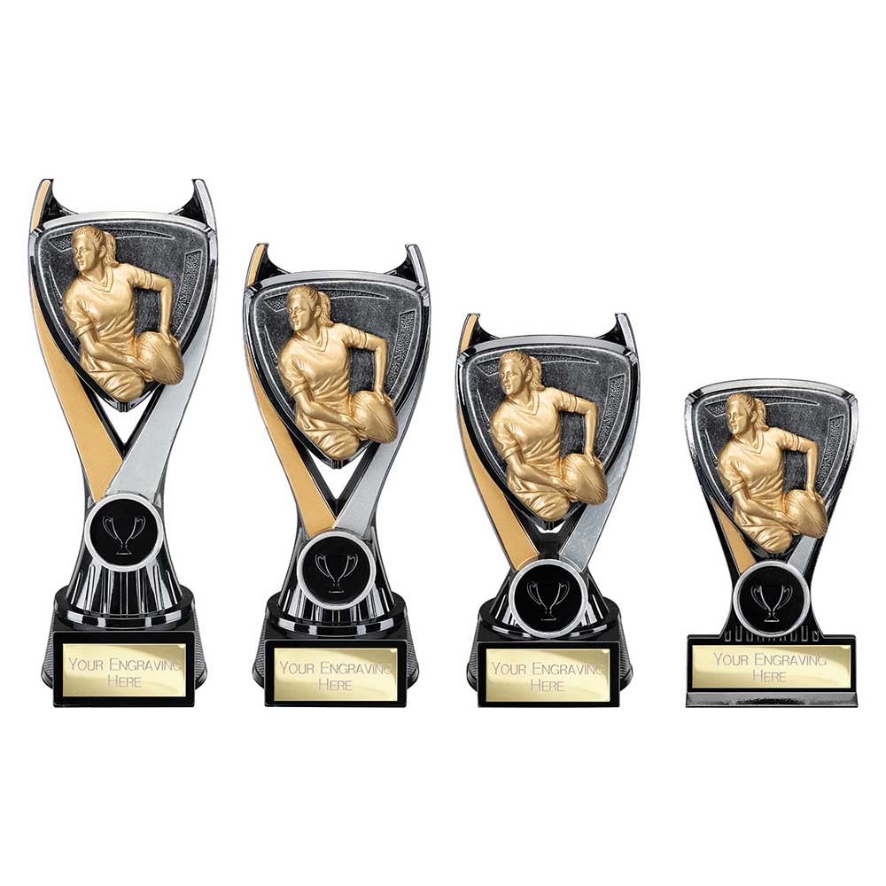 Wolverine Tower Rugby Female - Trophies - Prudhoe Rosettes