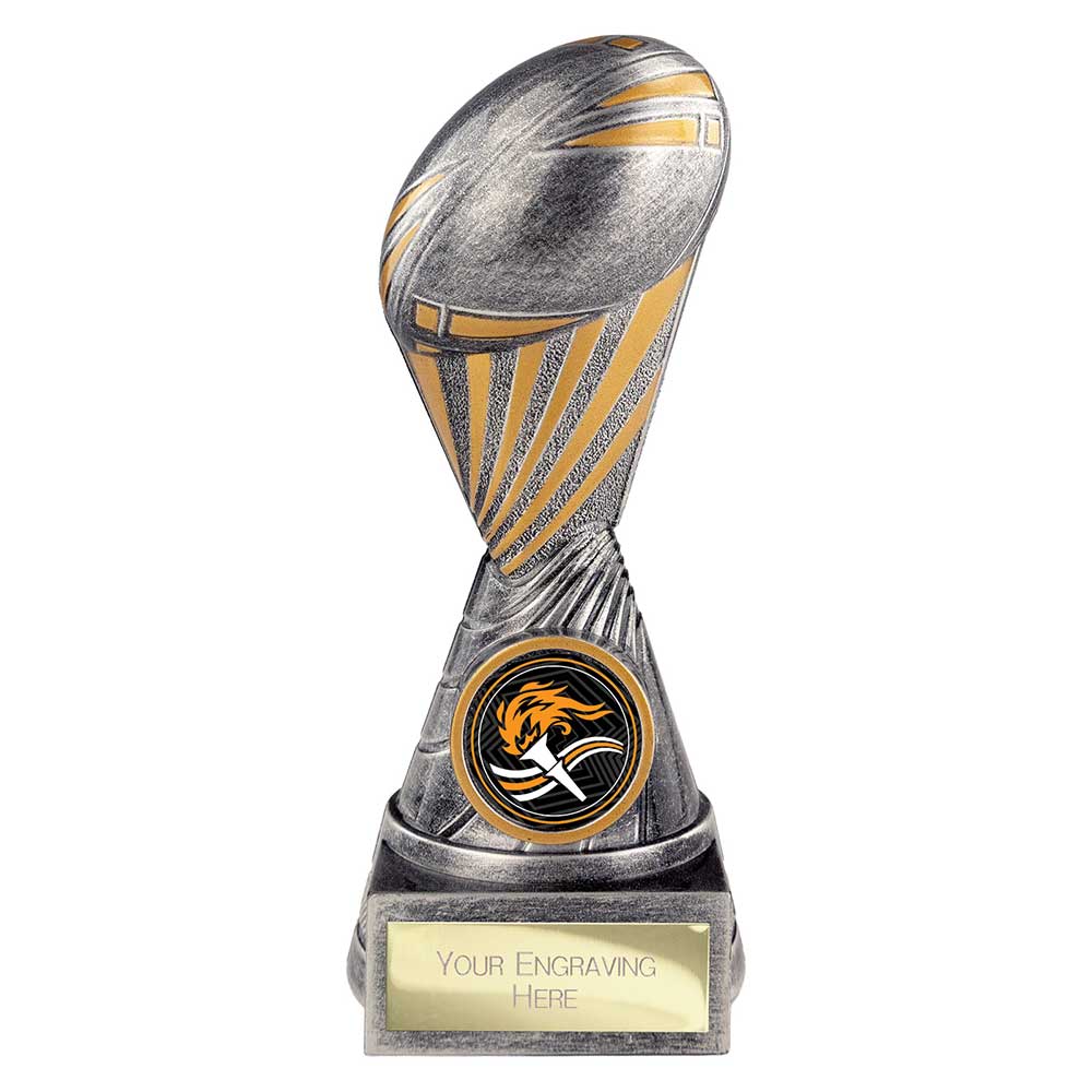 Digital Rugby Award Antique Silver & Gold