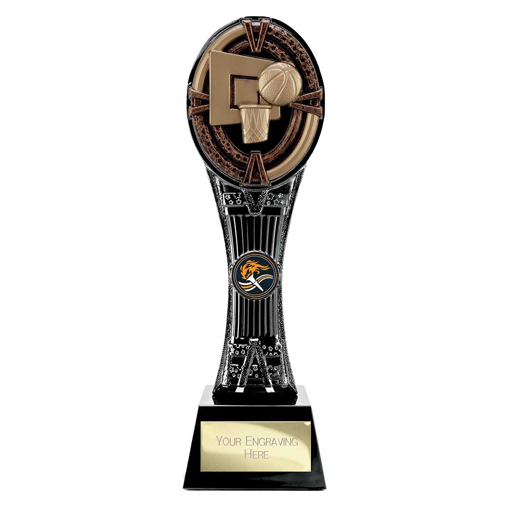 Maverick Extreme Tower Basketball Award Black & Antique Bronze