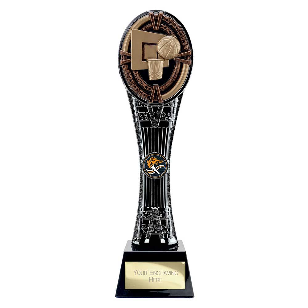 Maverick Extreme Tower Basketball Award Black & Antique Bronze