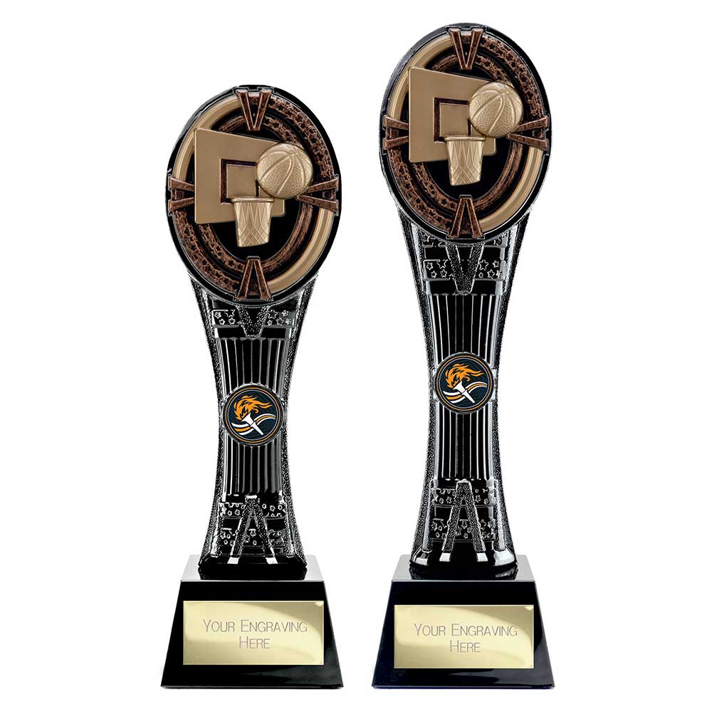 Maverick Extreme Tower Basketball Award Black & Antique Bronze