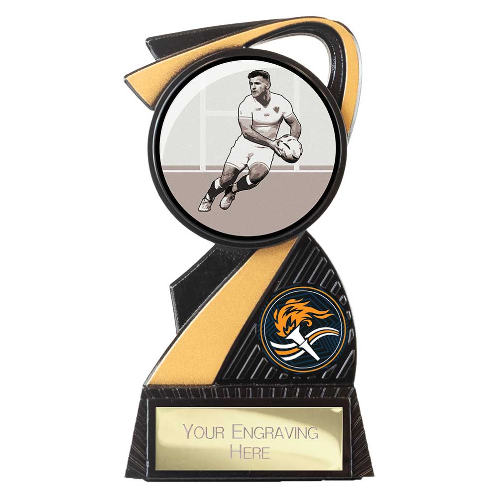 Mania Tower Rugby Award Carbon Black & Gold