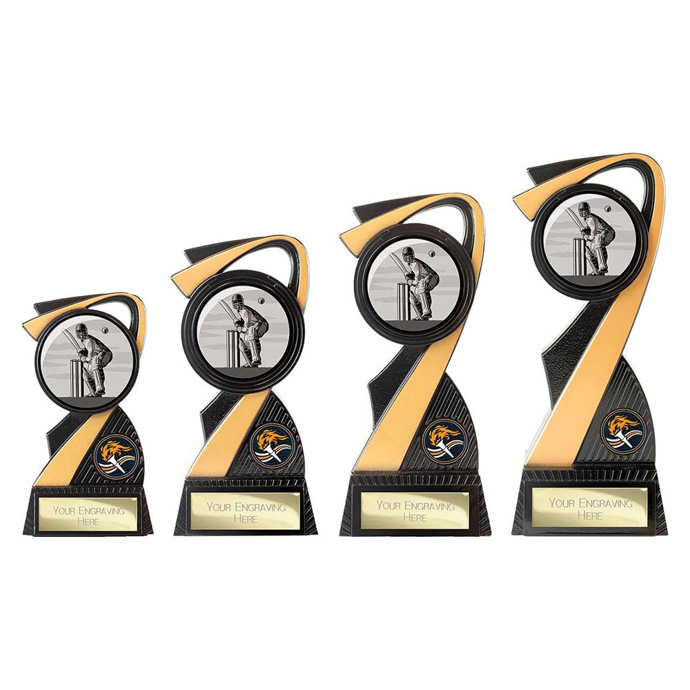 Mania Tower Cricket Award Carbon Black & Gold