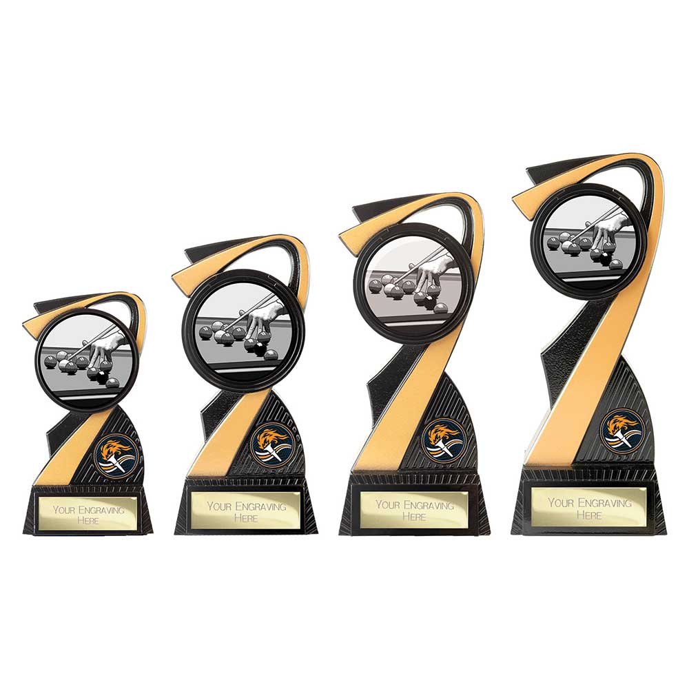 Mania Tower Pool Award Carbon Black & Gold