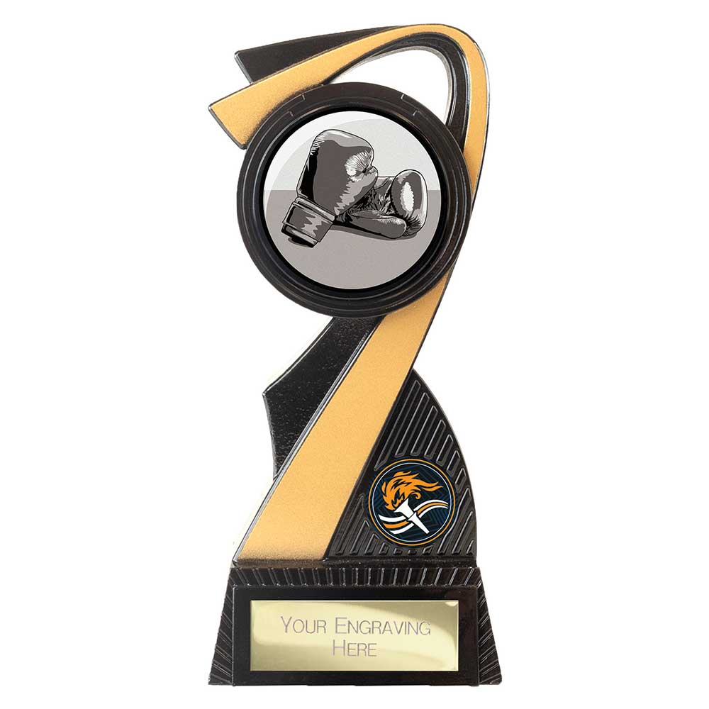 Mania Tower Boxing Award Carbon Black & Gold