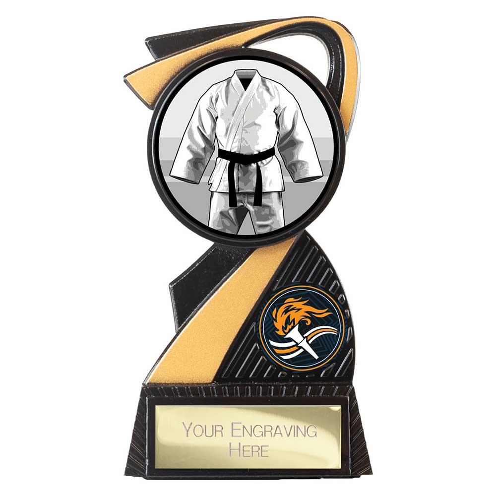 Mania Tower Martial Arts Award Carbon Black & Gold