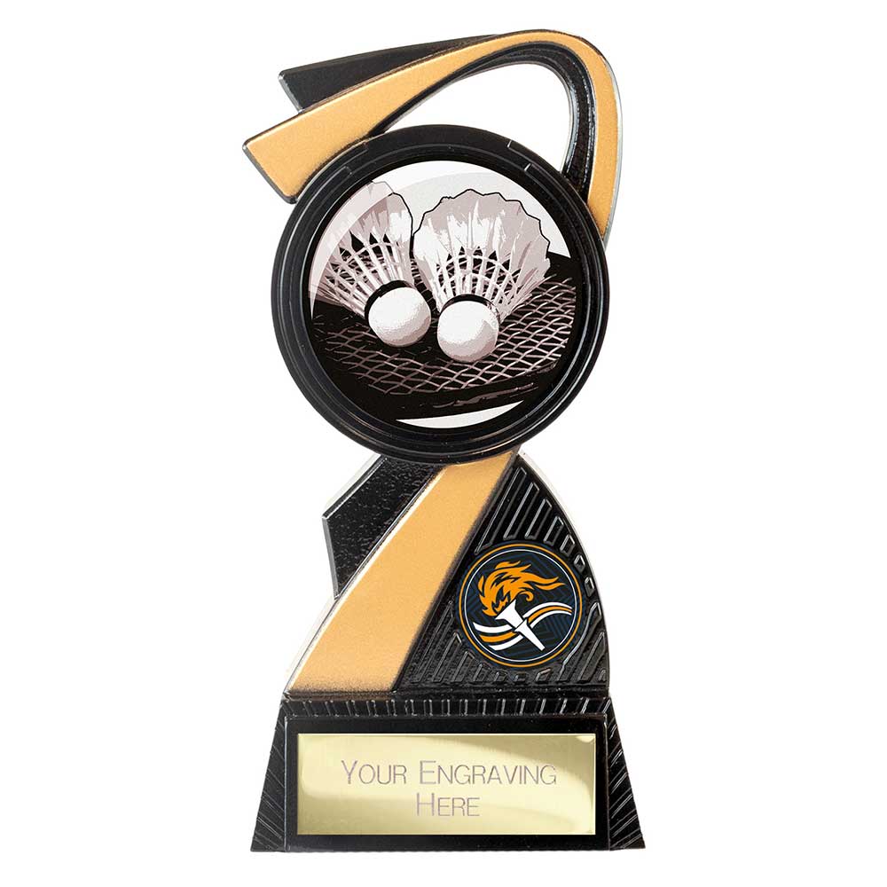Mania Tower Badminton Award Carbon Black & Gold