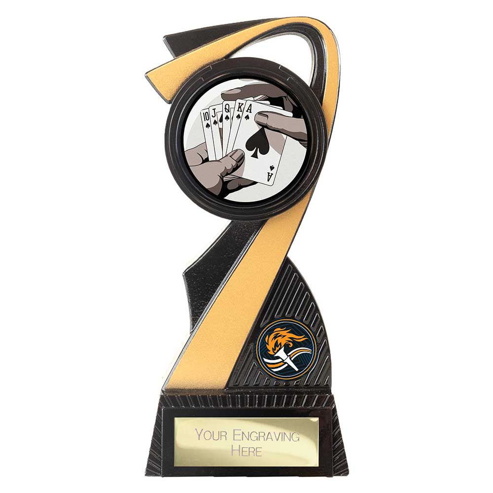 Mania Tower Poker Award Carbon Black & Gold