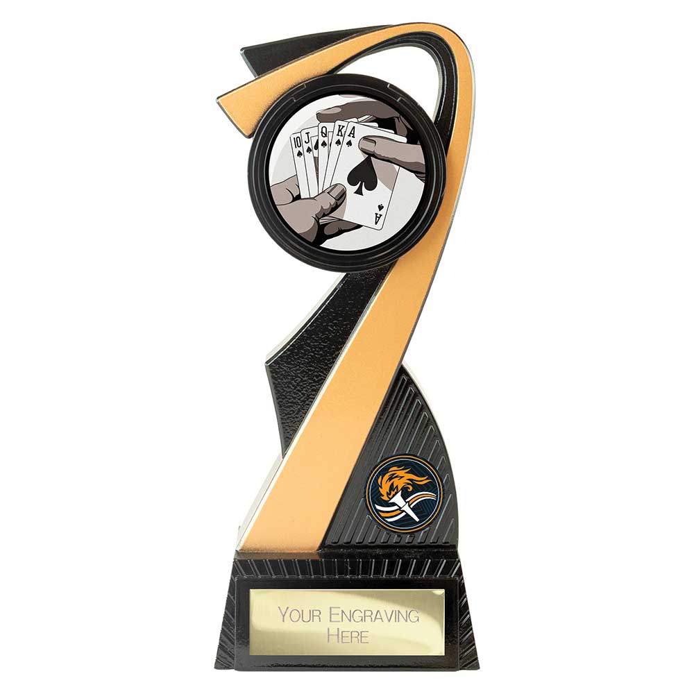 Mania Tower Poker Award Carbon Black & Gold