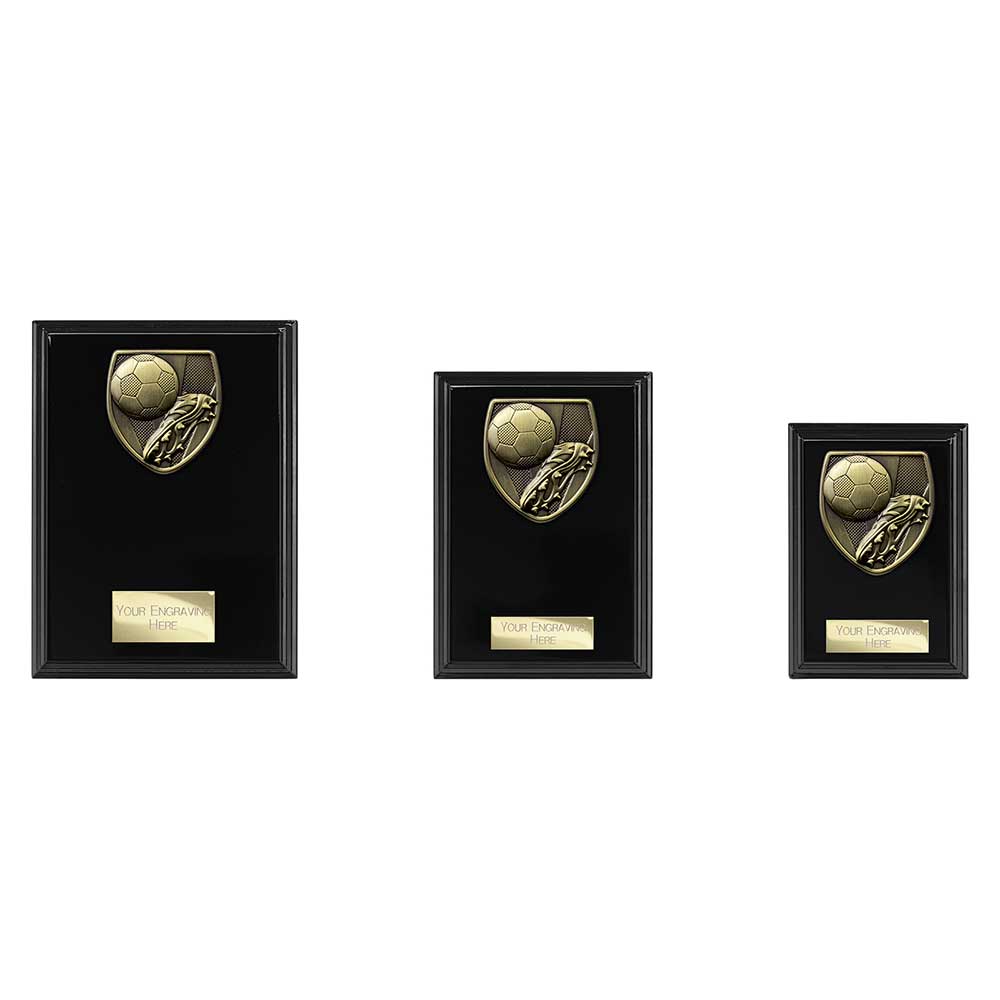 Cobra Plaque Football Boot & Ball Award - Trophies - Prudhoe Rosettes