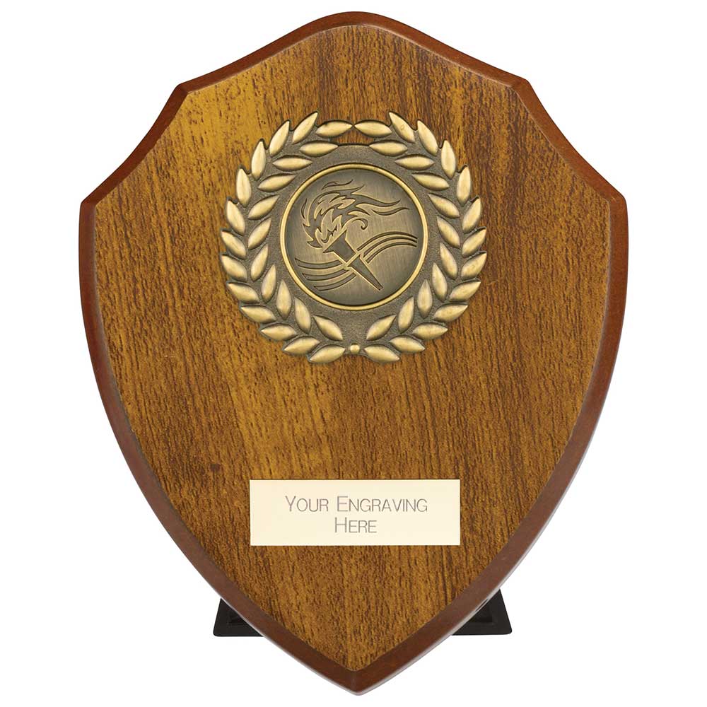 Reward Wreath Shield Walnut