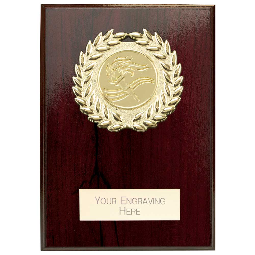 Reward Wreath Plaque Cracked Cherry