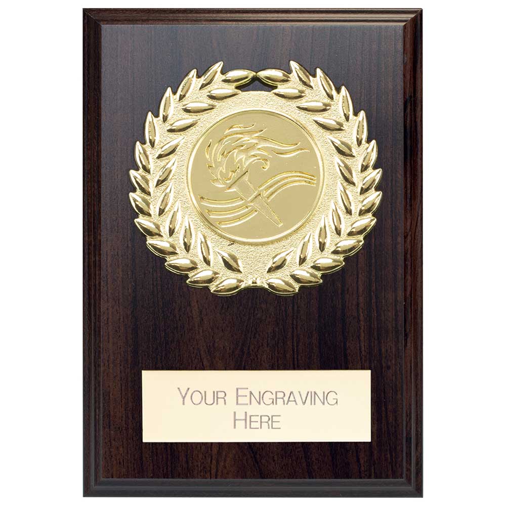 Reward Wreath Plaque Mahogany