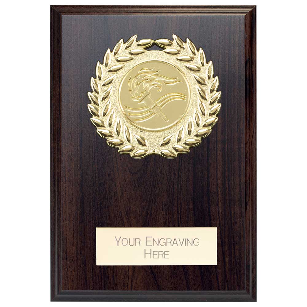 Reward Wreath Plaque Mahogany