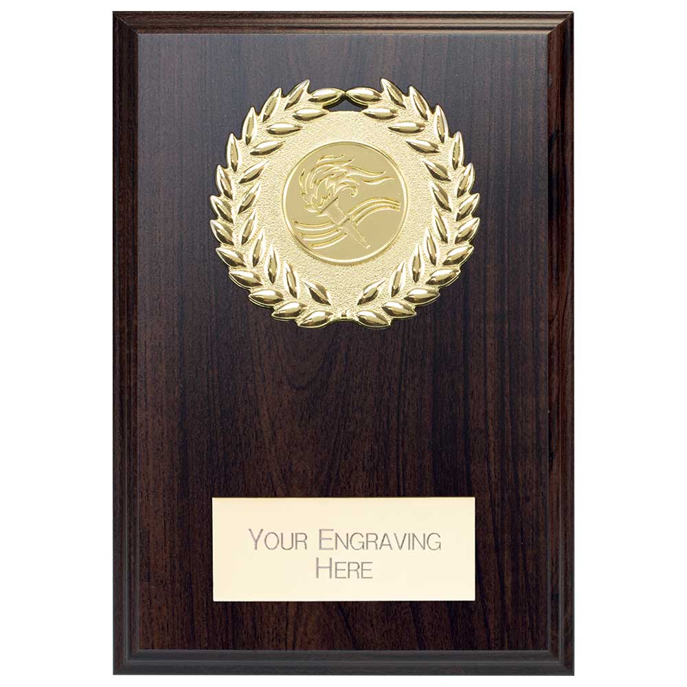 Reward Wreath Plaque Mahogany