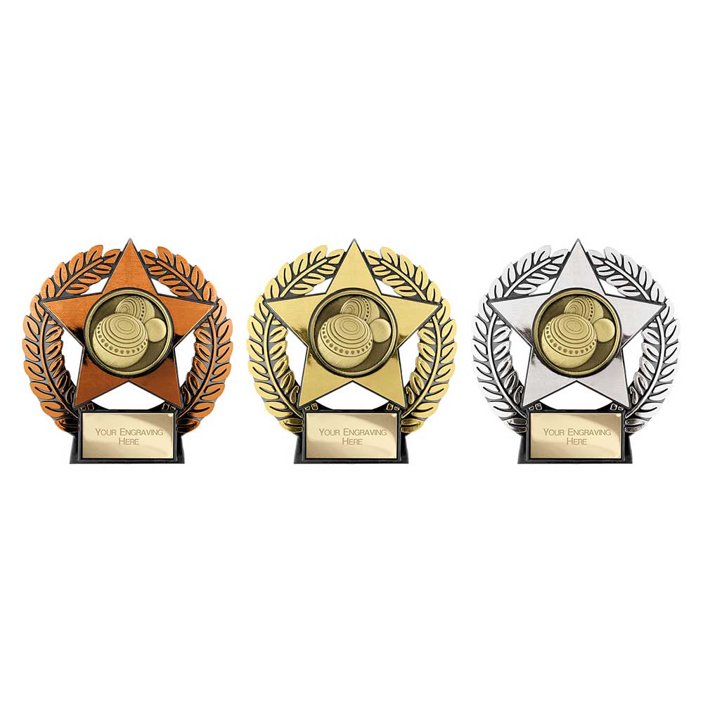 Emperor Star Lawn Bowls Plaque Bronze