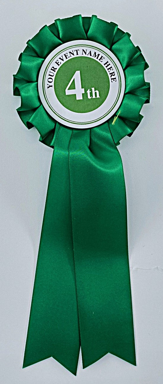 Personalised Stock Rosettes, Single Tier