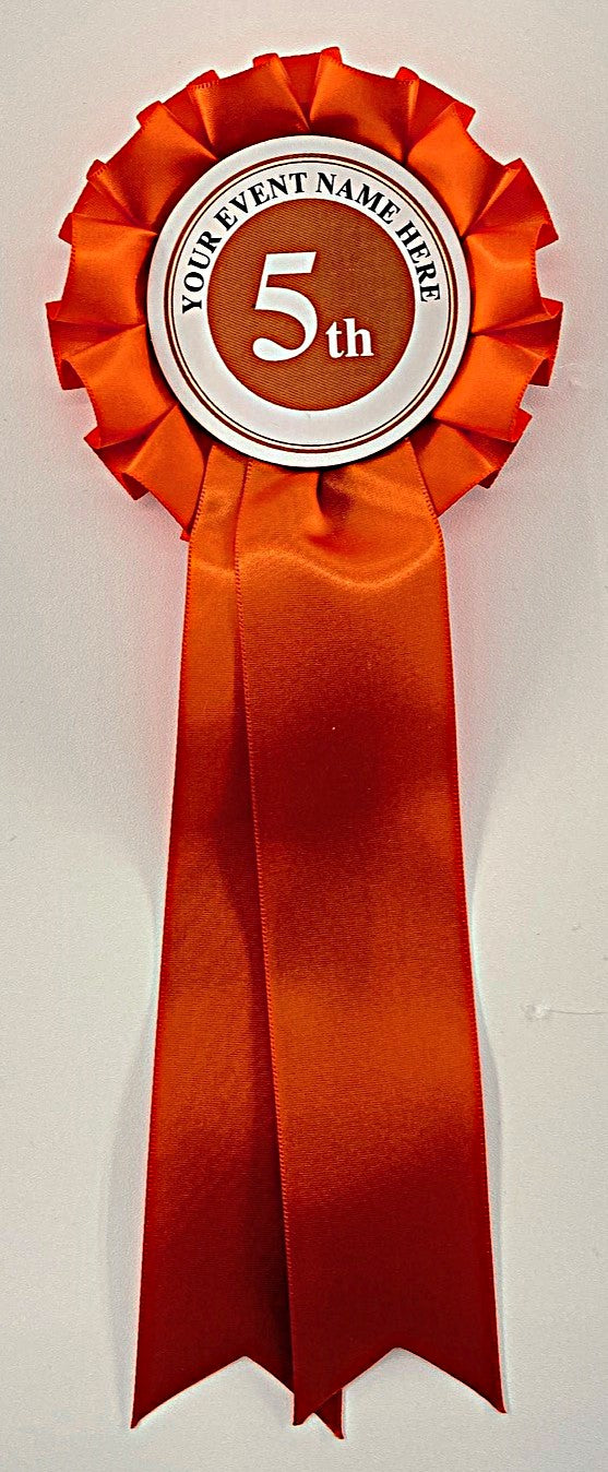 Personalised Stock Rosettes, Single Tier