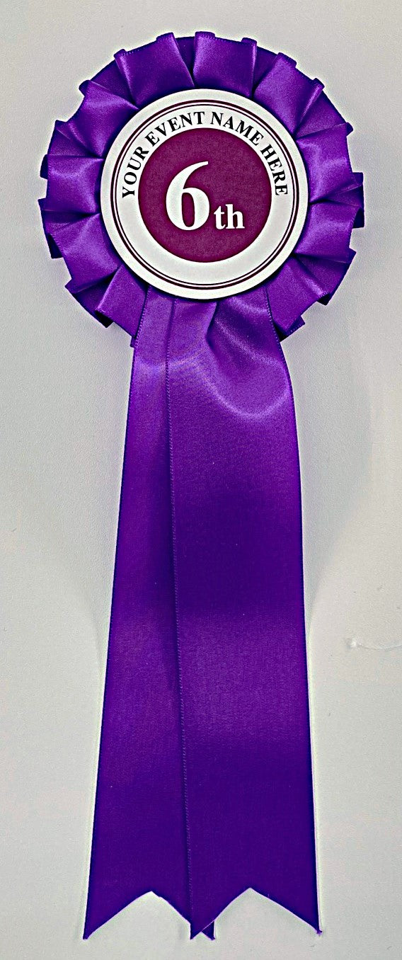 Personalised Stock Rosettes, Single Tier