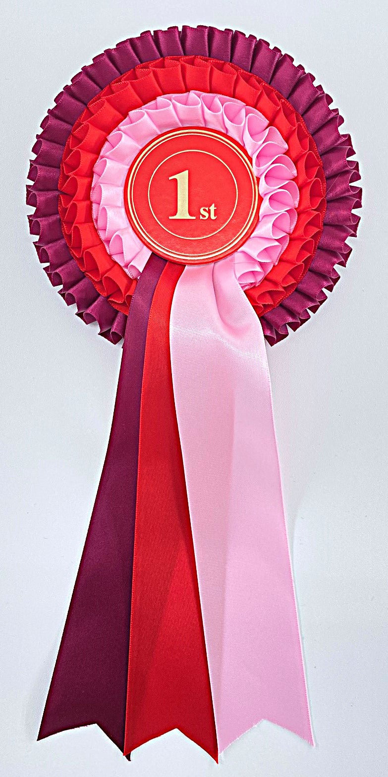 Stock Rosettes, Three Tier