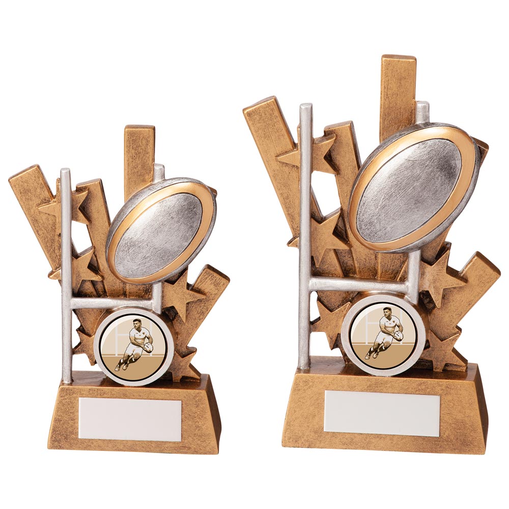 Sentry Rugby Ball & Post Award - Trophies - Prudhoe Rosettes