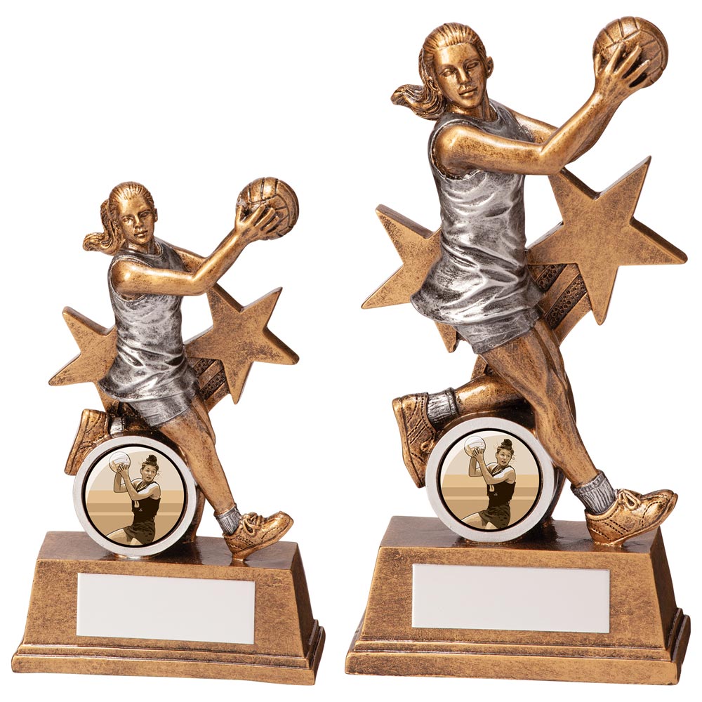 Warrior Star Netball Award - Trophies - Prudhoe Rosettes