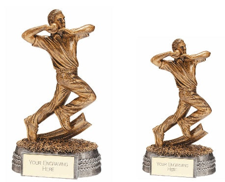 Centurion Cricket Bowler Resin Figure - Trophies - Prudhoe Rosettes