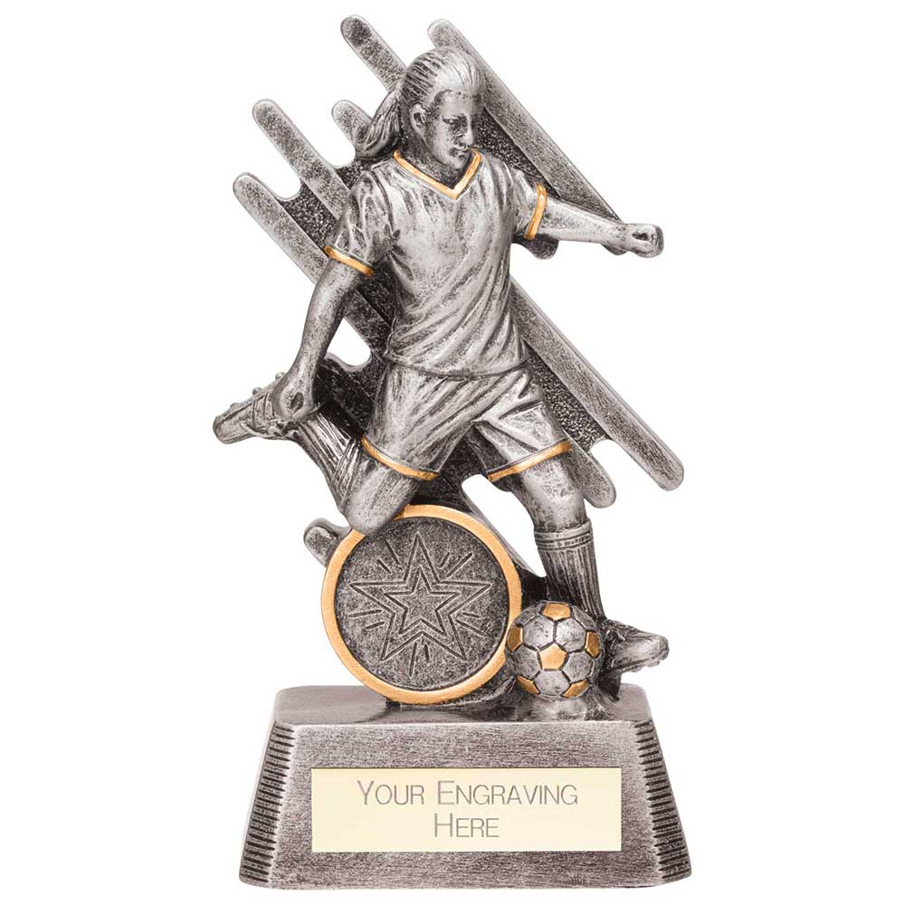 Focus Football Award Antique Silver