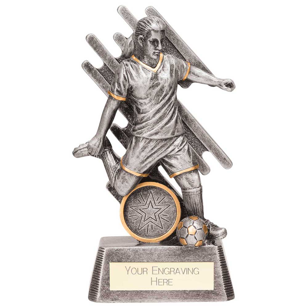 Focus Football Award Antique Silver