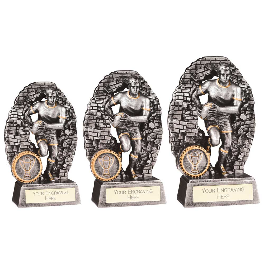 Blast Out Male Rugby Resin Award - Trophies - Prudhoe Rosettes