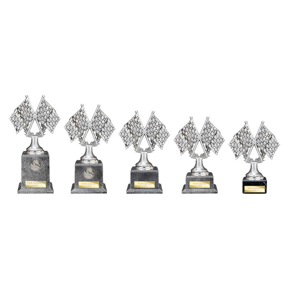 Velocity Crossed Flags Award - Trophies - Prudhoe Rosettes